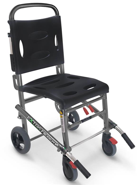 Chaise d'escalier - Chaise d'évacuation d'escalier pliable - Avec sangles  de retenue pour patients - Charge maximale : 350 lb : : Jardin